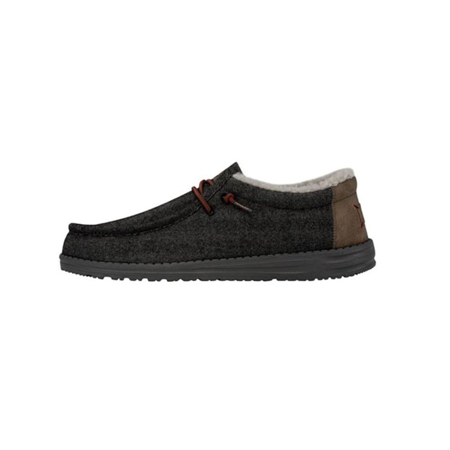 Mens Shoes Hey Dude | Mens Hey Dude Wally In Black Shell