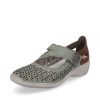 Womens Shoes Rieker | Womens Rieker Doris Perf In Mint/Mogano