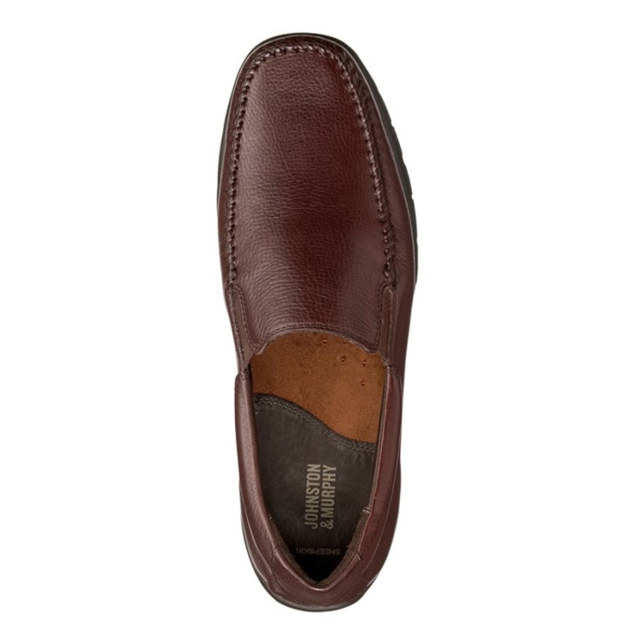 Mens Shoes Johnston & Murphy | Mens Johnston & Murphy Crawford Venetian Mahogany