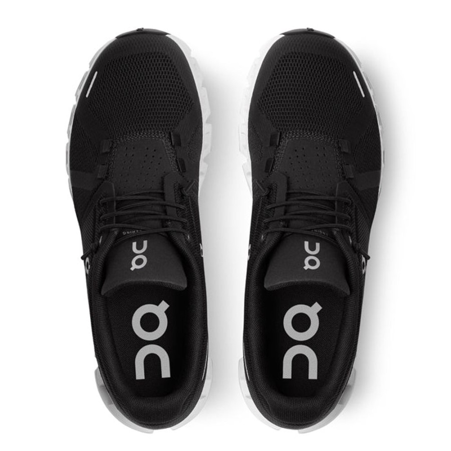 Womens Shoes On Running | Womens On Running Cloud 5 Black/White