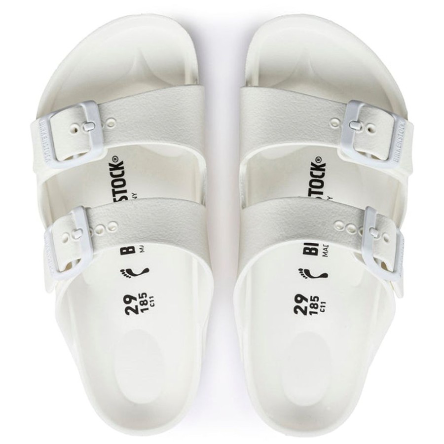 Girls Shoes Birkenstock | Big Girl Birkenstock Arizona Eva White