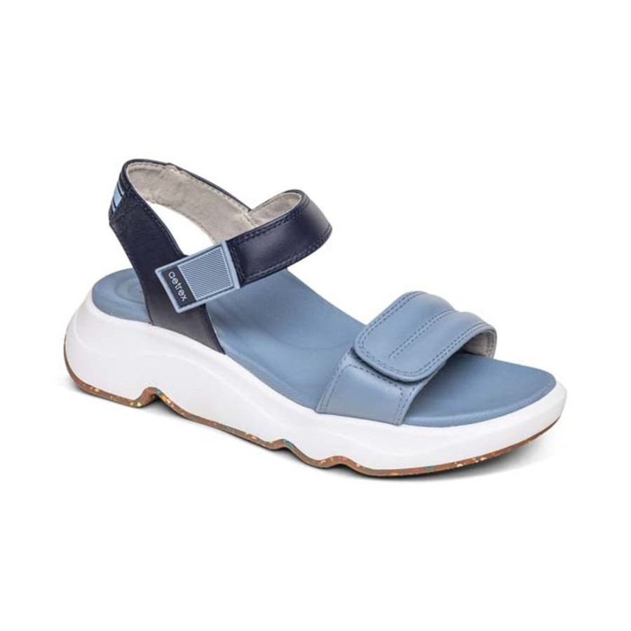 Womens Shoes Aetrex | Womens Aetrex Whit In Blue