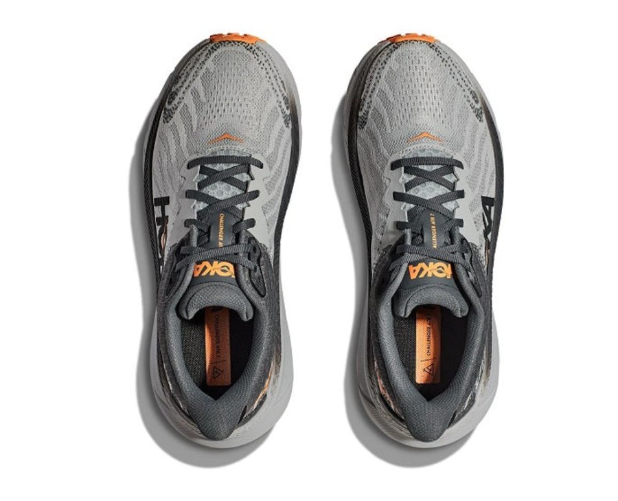 Mens Shoes Hoka | Mens Hoka Challenger Atr 7 Wide In Harbor Mist/Castlerock