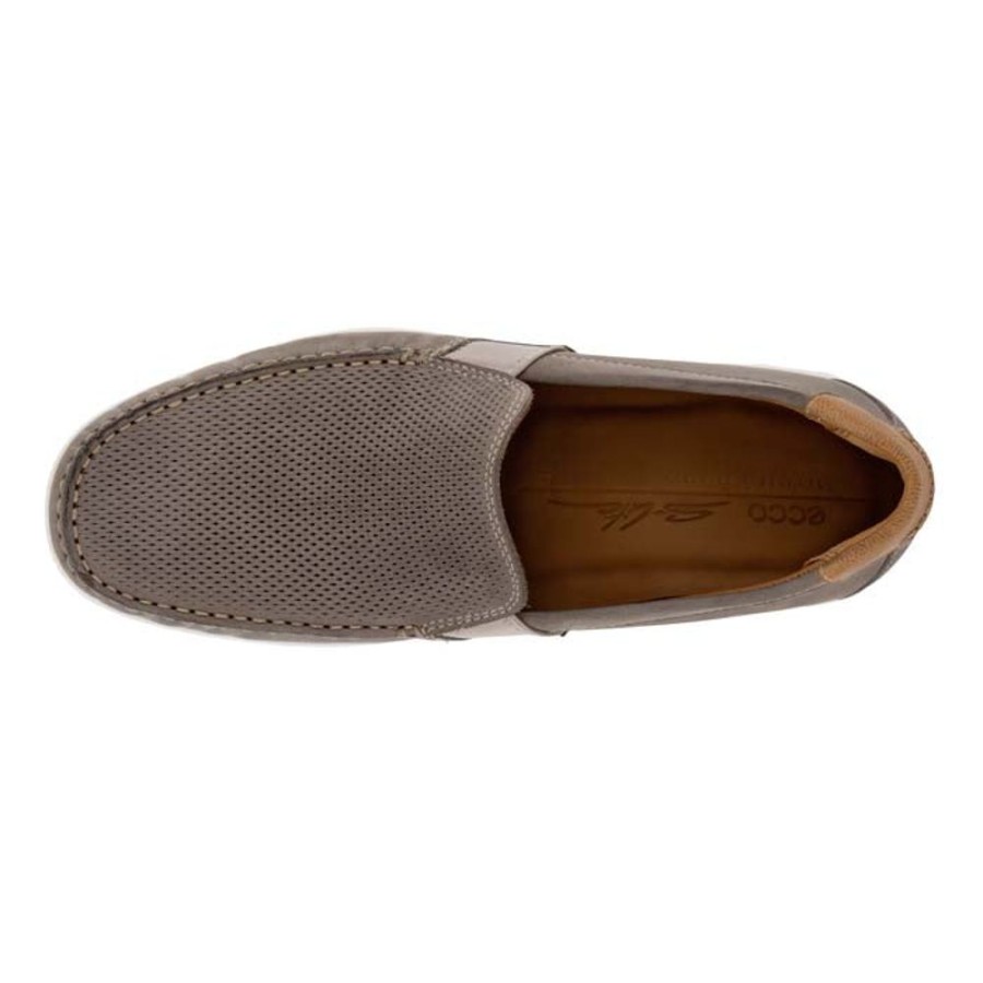 Mens Shoes Ecco | Mens Ecco S Lite Moc Summer In Warm Grey/Cognac