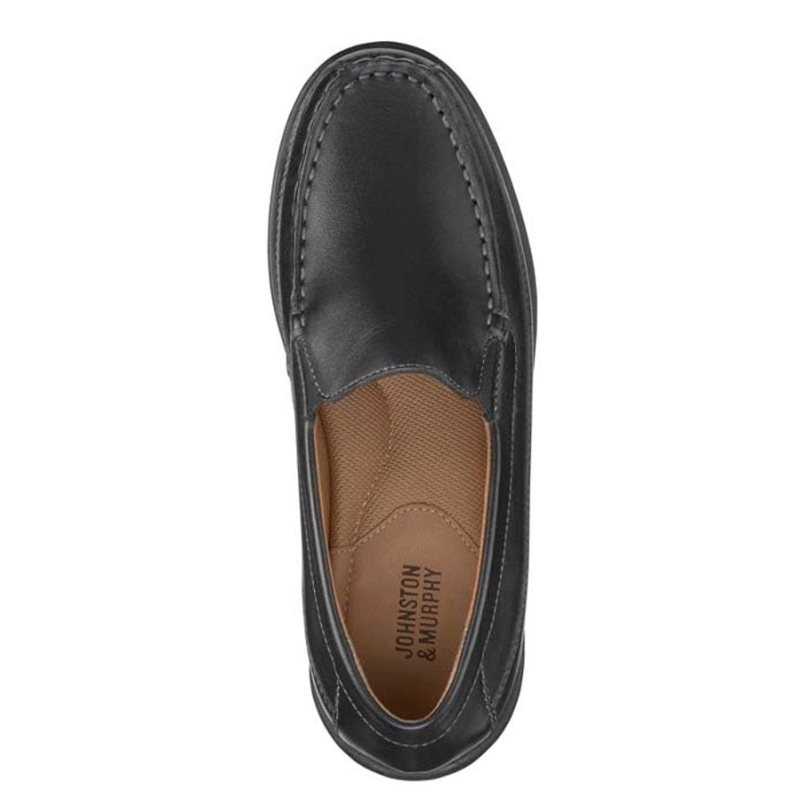 Boys Shoes Johnston & Murphy | Big Boy Johnston & Murphy Locklin Venetian In Black