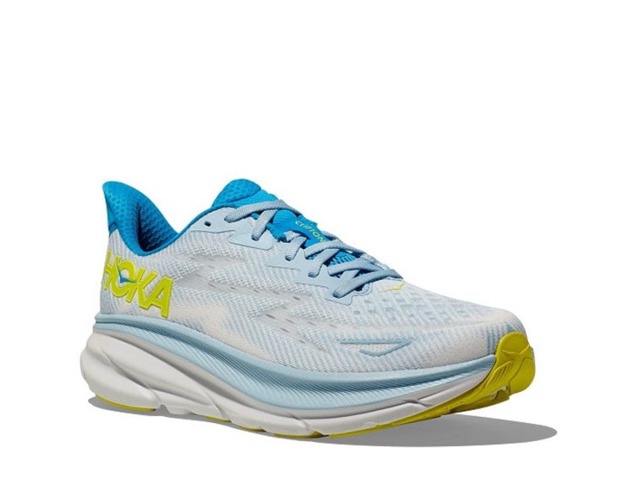 Mens Shoes Hoka | Mens Hoka Clifton 9 In Ice Water/Evening Primrose