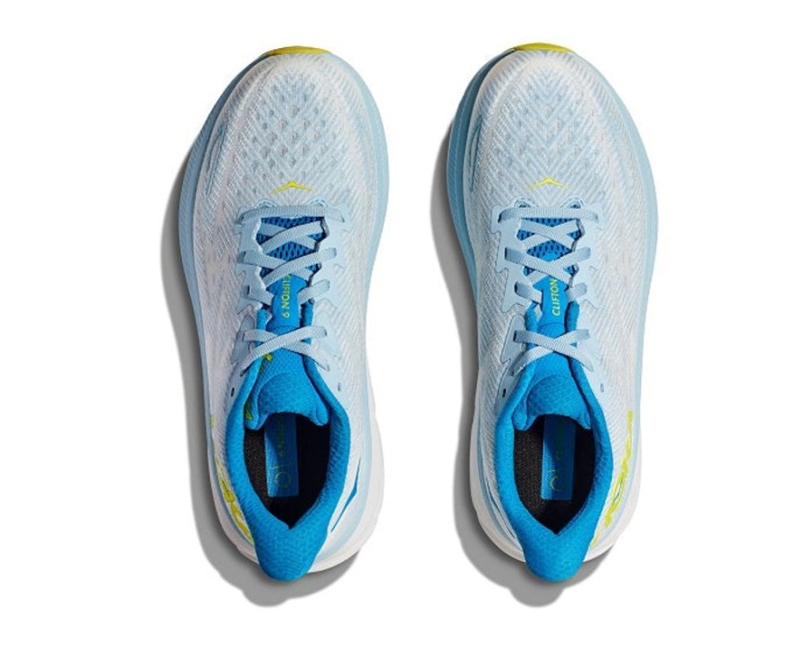 Mens Shoes Hoka | Mens Hoka Clifton 9 In Ice Water/Evening Primrose