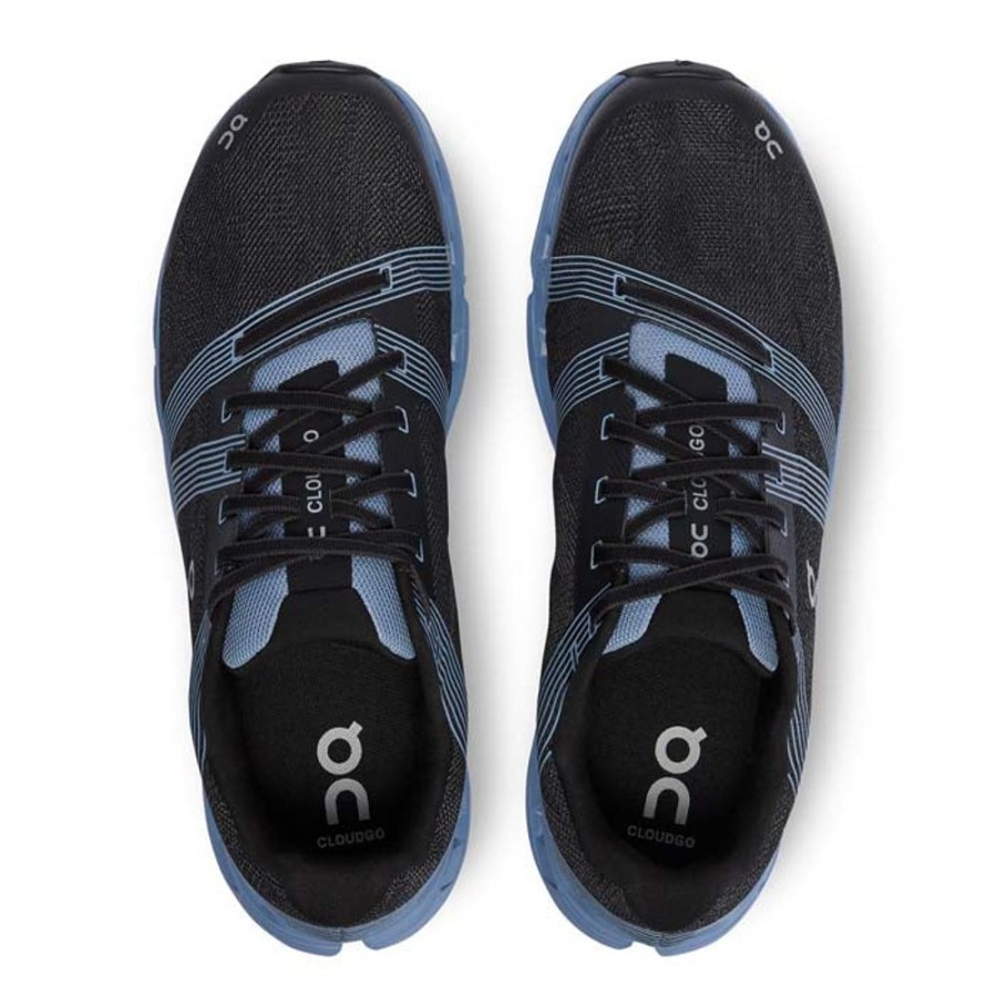 Mens Shoes On Running | Mens On Running Cloudgo Wide In Black/Shale