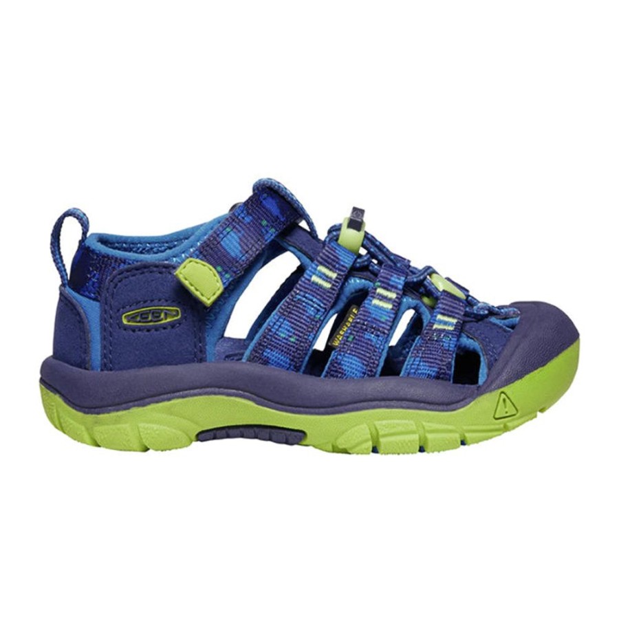 Boys Shoes Keen | Little Boy Keen Newport H2 Blue Depths/Chartreuse