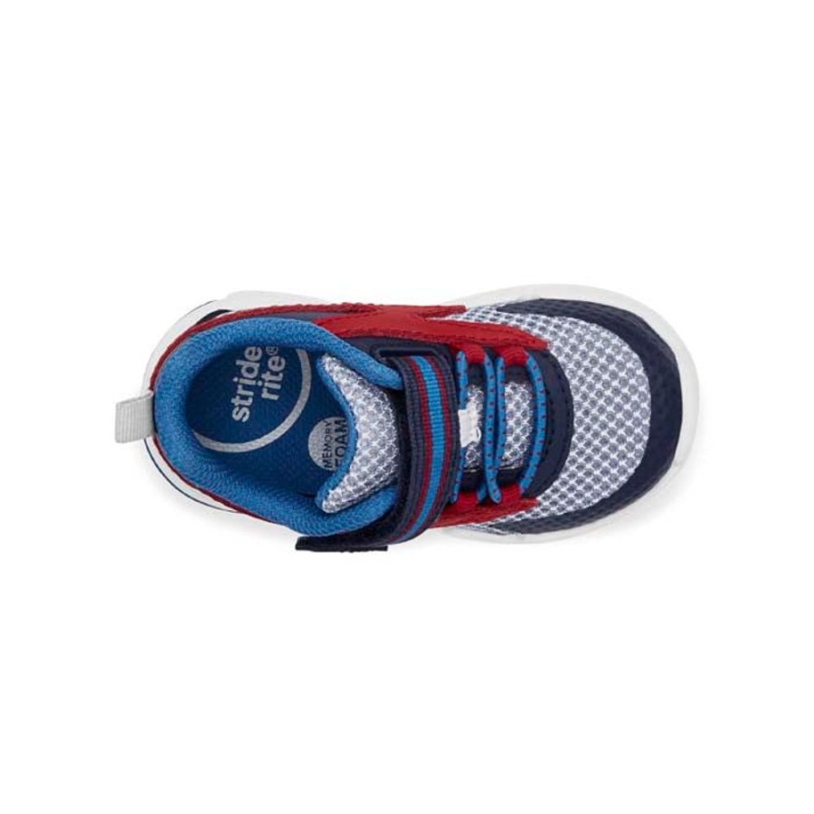 Boys Shoes Stride Rite | Little Boy Stride Rite Srtech Ian In Blue Multi