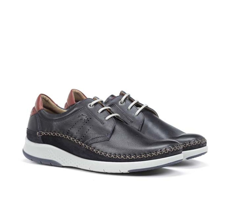 Mens Shoes Fluchos | Mens Fluchos Maui Lace Up In Marino