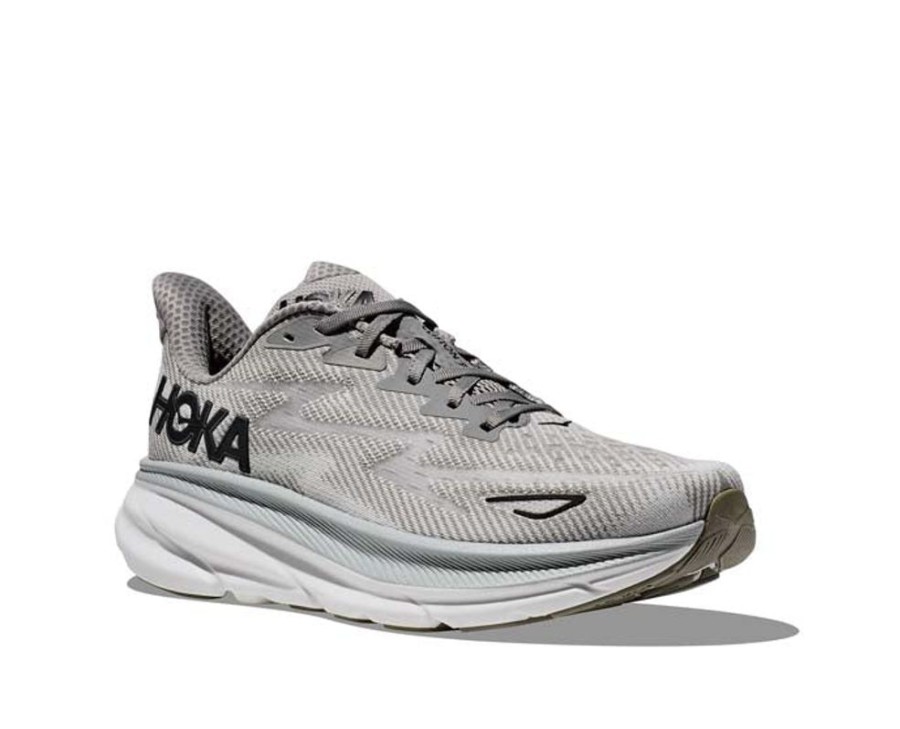 Mens Shoes Hoka | Men'S Hoka Clifton 9 In Harbor Mist/Black