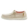 Womens Shoes Hey Dude | Women'S Hey Dude Wendy Chambray Slip On Loafer In White Nut