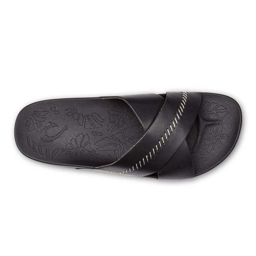 Womens Shoes Olukai | Womens Olukai Kipe'A 'Olu In Black/Black