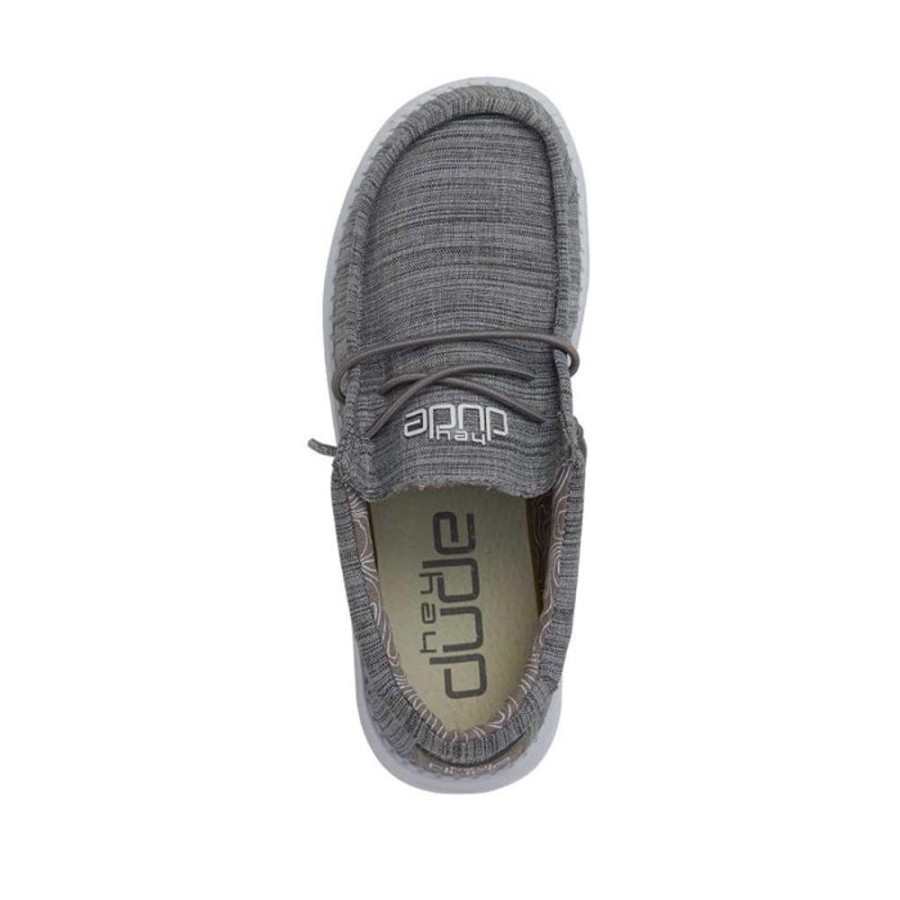 Boys Shoes Hey Dude | Little Boy Hey Dude Wally Slip On Loafer In Linen Stone