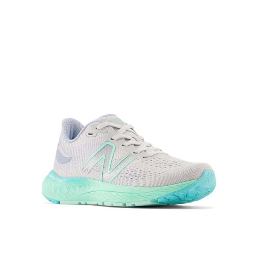 Girls Shoes New Balance | Big Girl New Balance Ff 880V12 In Light Aluminum/Bright Mint