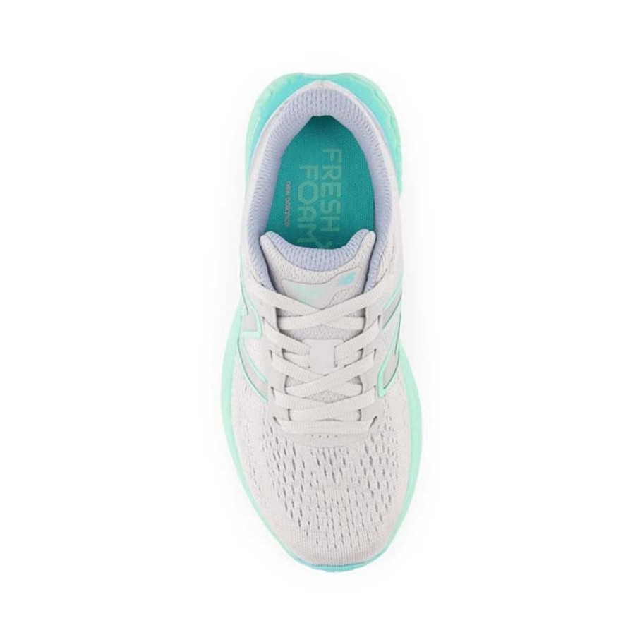 Girls Shoes New Balance | Big Girl New Balance Ff 880V12 In Light Aluminum/Bright Mint