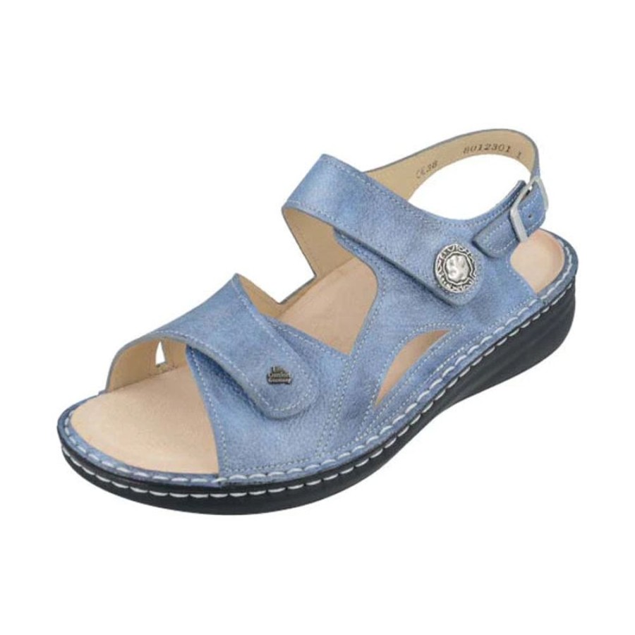 Womens Shoes Finn Comfort | Womens Finn Comfort Barbuda In Jeans Alfa