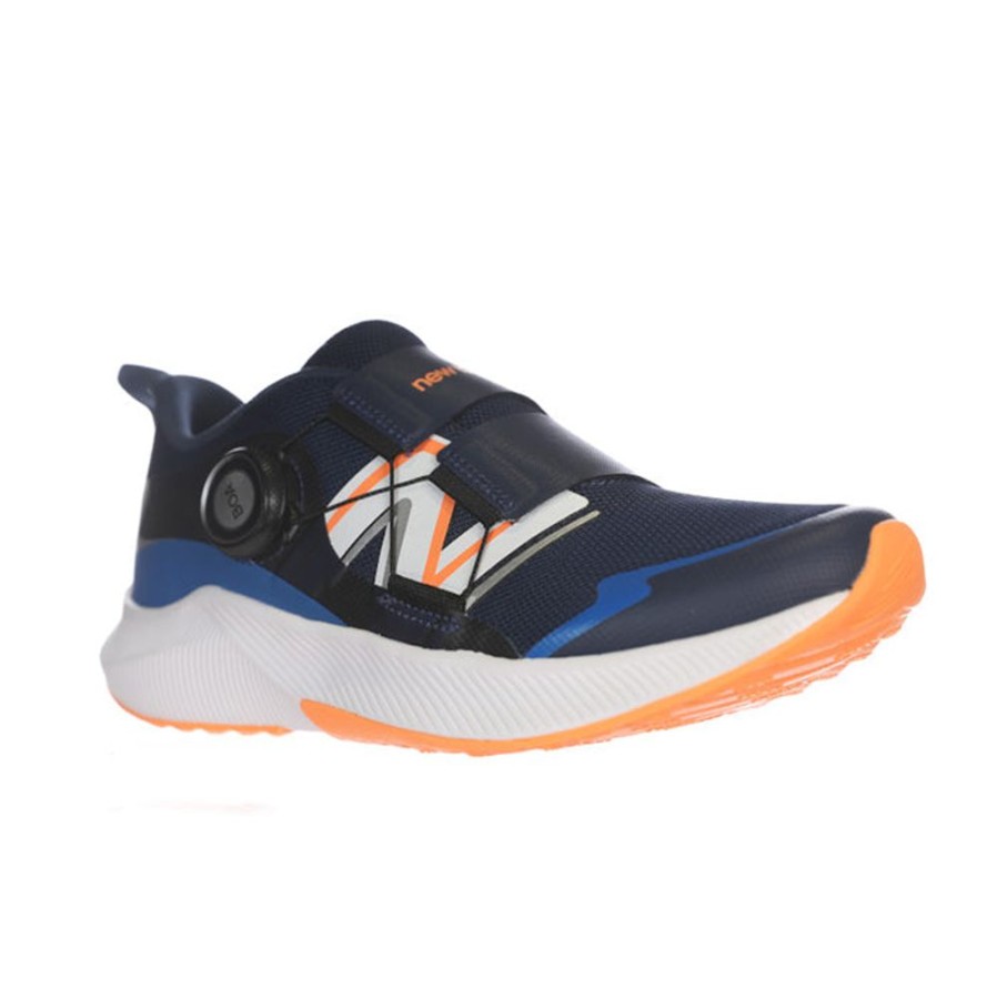 Boys Shoes New Balance | Big Boy New Balance Dynasoft Reveal V4 Boa In Nb Navy/Hot Mango