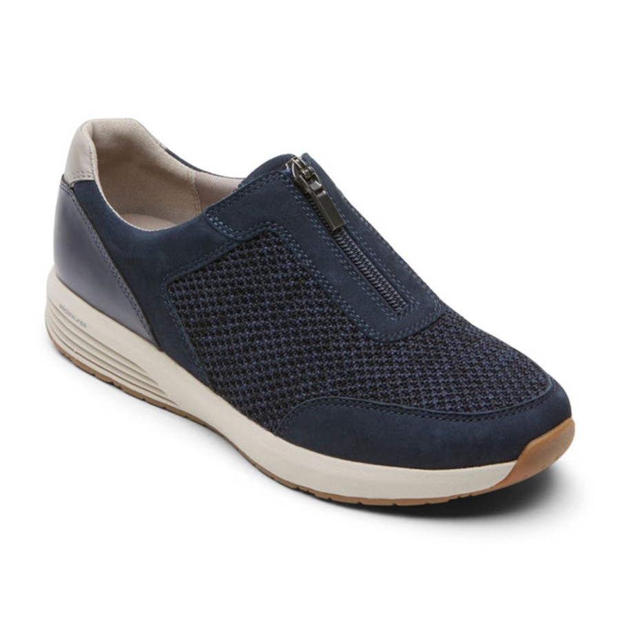 Womens Shoes Rockport | Womens Rockport Trustride Center Zip Indigo