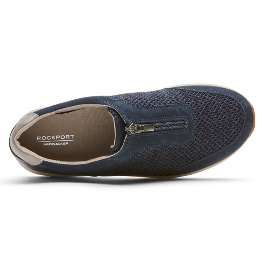 Womens Shoes Rockport | Womens Rockport Trustride Center Zip Indigo