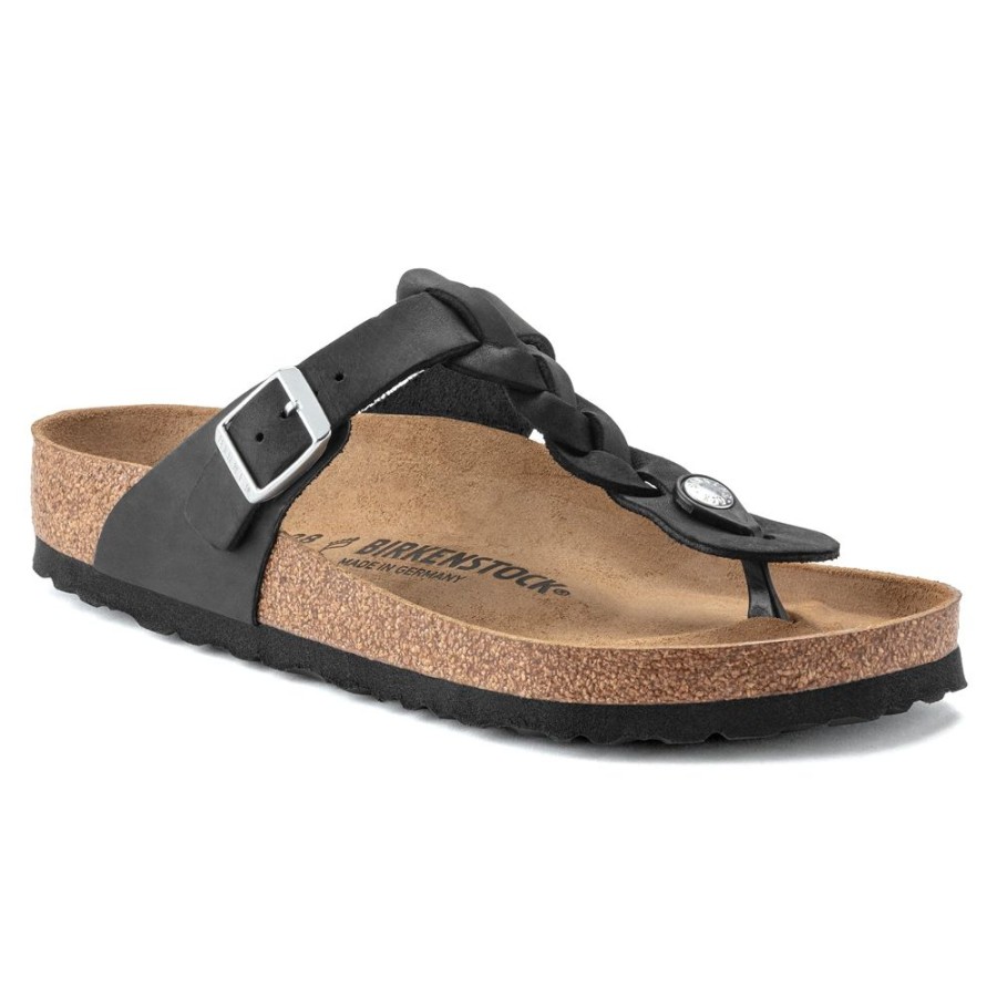 Womens Shoes Birkenstock | Womens Birkenstock Gizeh Braid In Black