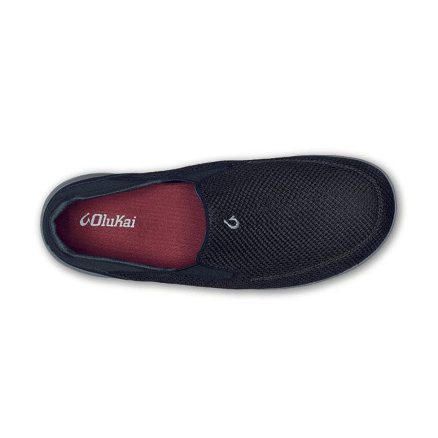 Mens Shoes Olukai | Mens Olukai Nohea Pae Black