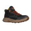 Mens Shoes New Balance | Mens New Balance Fresh Foam X Hierro Mid Gtx In Black/Magnet/Hot Marigold