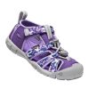 Girls Shoes Keen | Little Girl Keen Seacamp Camo/Tillandsia Purple