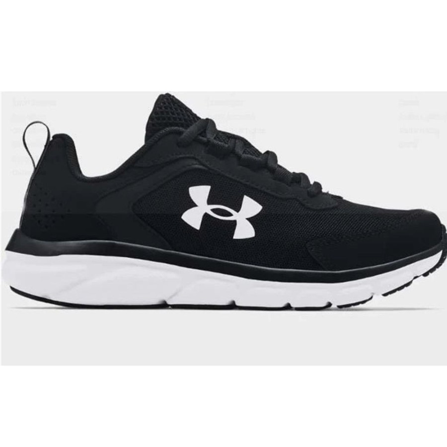 Boys Shoes Under Armour | Big Boy Under Armour Assert 9 In Black/White/White