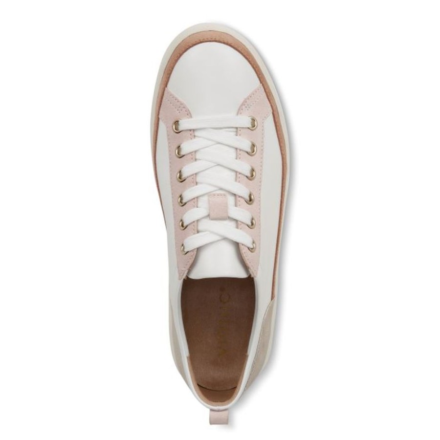 Womens Shoes Vionic | Womens Vionic Winny Lace Up Sneaker In White/Gold