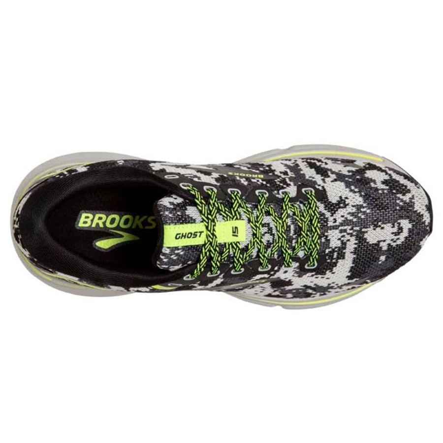 Womens Shoes Brooks Running | Womens Brooks Running Ghost 15 Camo Pack In Black/Ebony/Nightlife