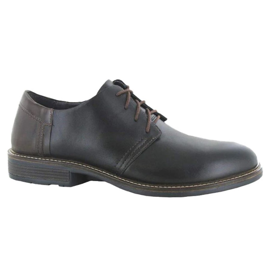 Mens Shoes Naot | Mens Naot Chief Black Raven/Walnut