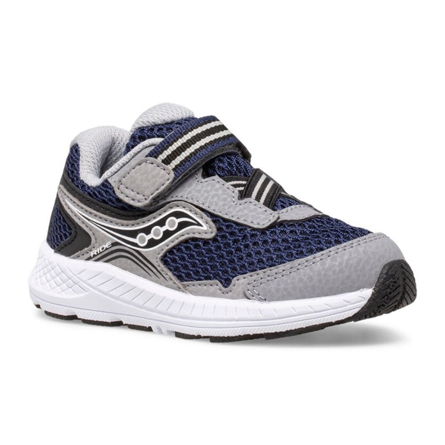 Boys Shoes Saucony | Little Boy Saucony Ride 10 Jr Navy/Grey