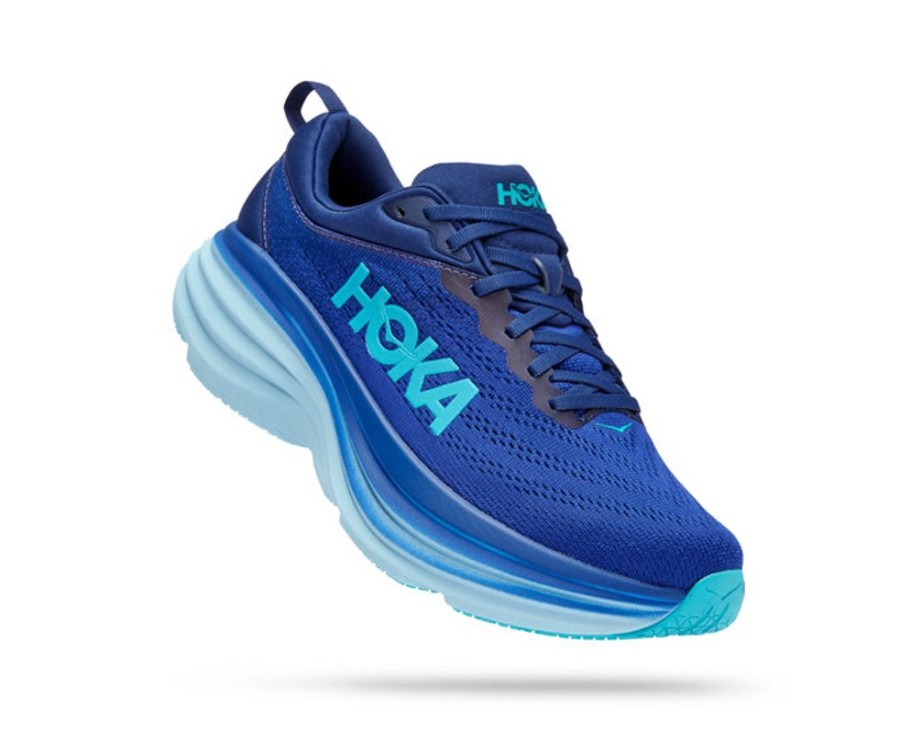 Mens Shoes Hoka | Mens Hoka Bondi 8 Bellwether Blue/Bluing