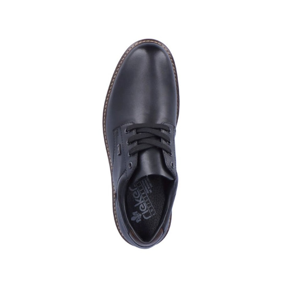 Mens Shoes Rieker | Mens Rieker Lugano In Black/Black/Toffee