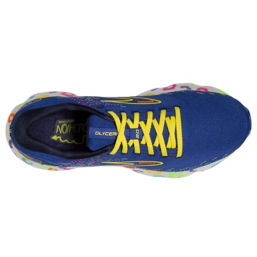 Mens Shoes Brooks Running | Mens Brooks Running Glycerin 20 Bowl O Brooks In Blue/Peacoat/Yellow