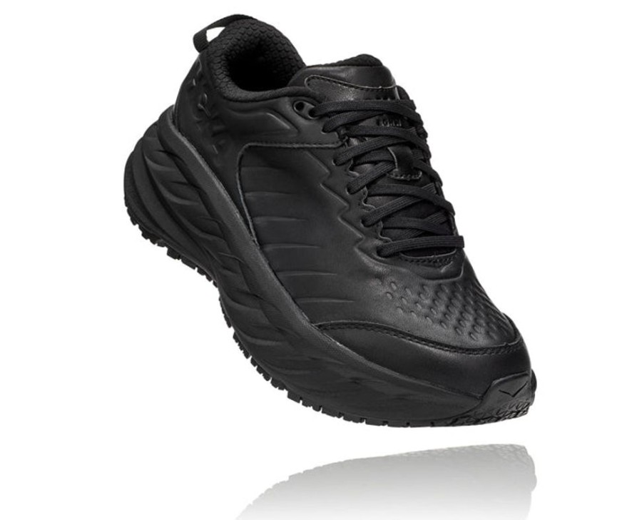 Womens Shoes Hoka | Womens Hoka Bondi Sr (Slip Resistant) Black/Black