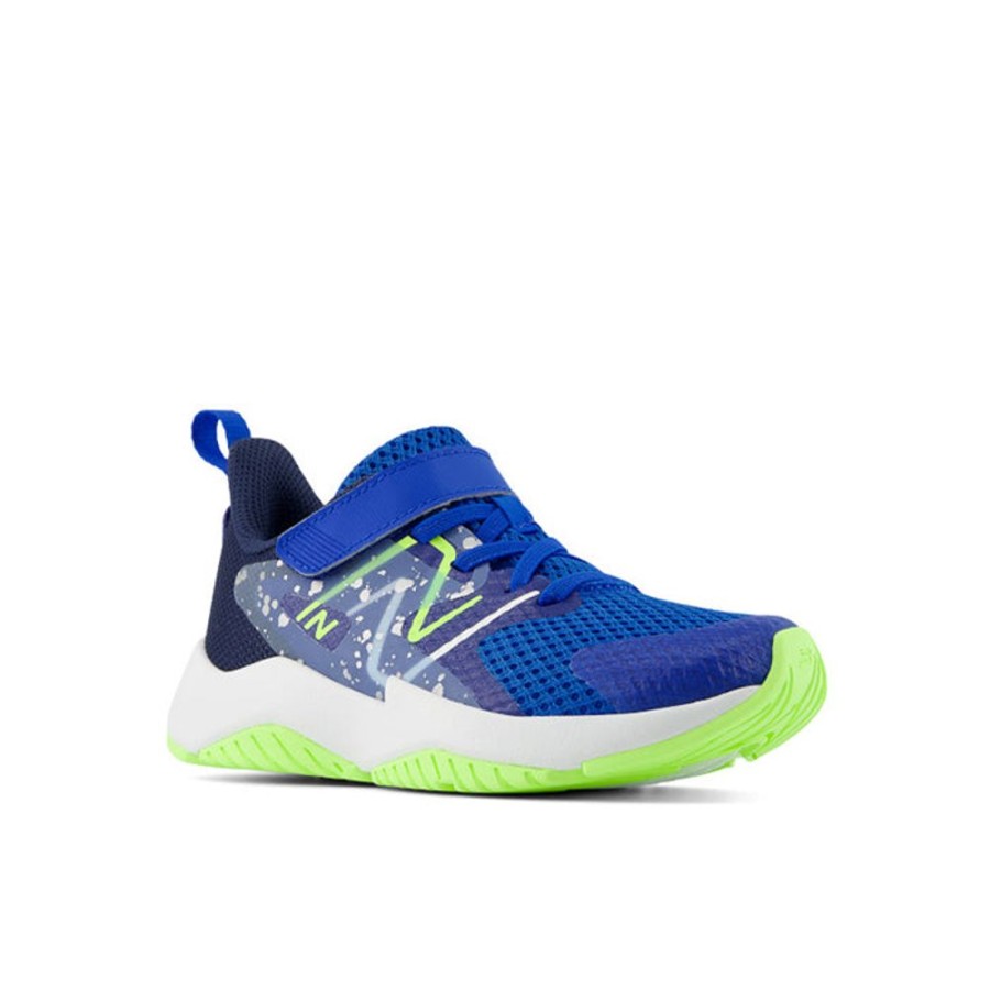 Boys Shoes New Balance | Big Boy New Balance Rave Run V2 A/C In Team Royal/Blue Oasis/Bleached Lime Glo